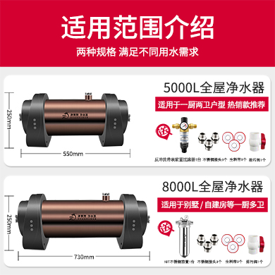 5000L-8000L大流量全（quán）屋淨水器
